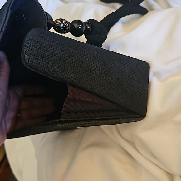 RAFAEL SANCHEZ Designer Navy Royal Coat of Arms Beaded Castlecore Crossbody Bag - Picture 14 of 15